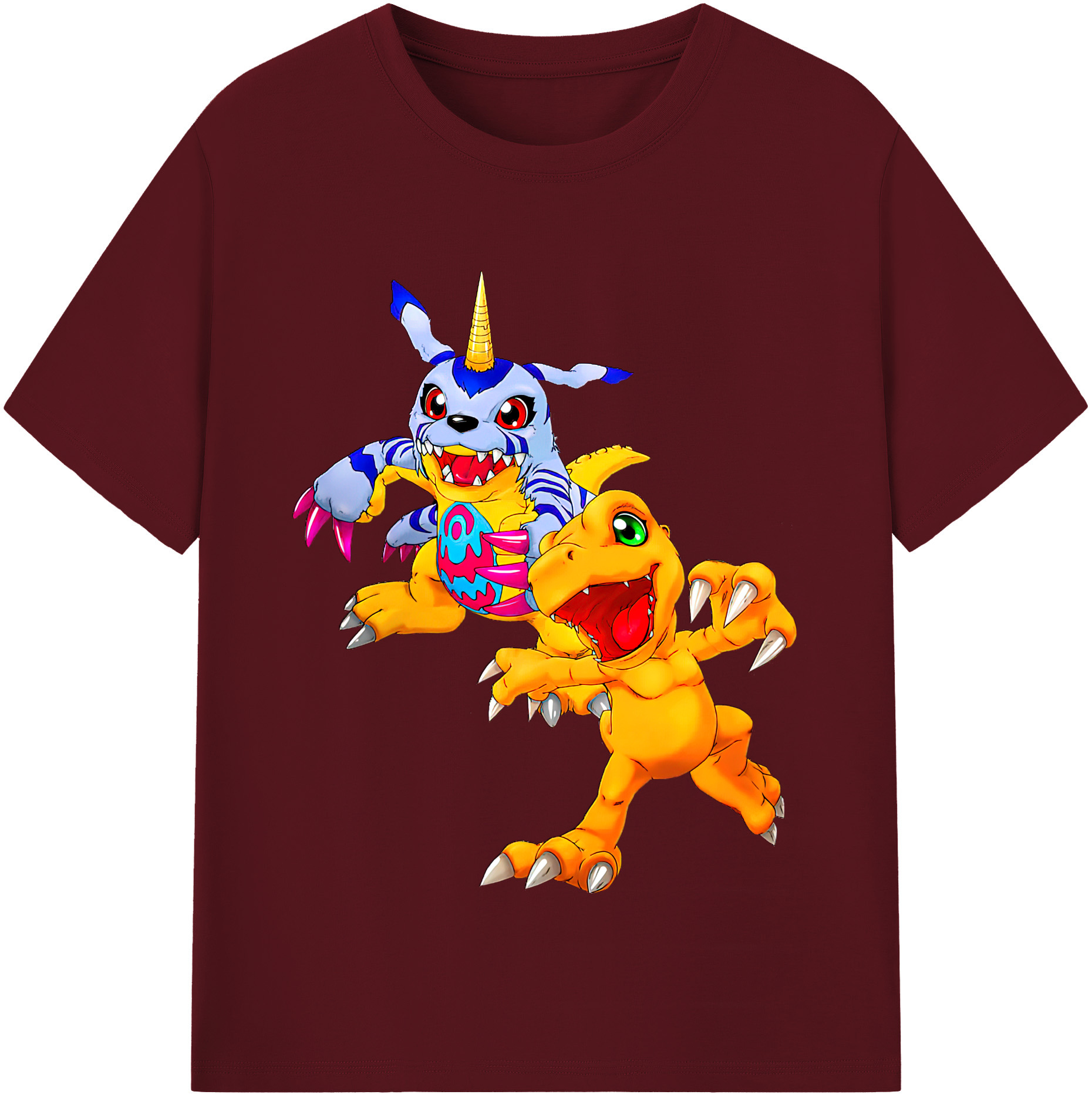 （画像用） Digimon デジタルモンスター/デジモン 綿100％半袖Tシャツ（フロントプリント）